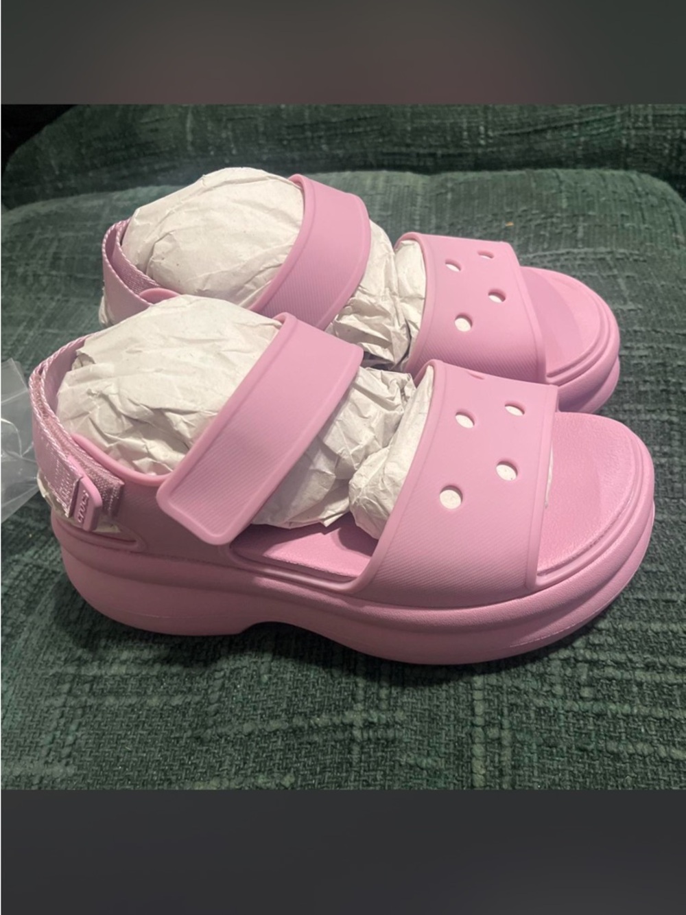 Purple Crocs SoHo Y Strap Sandal